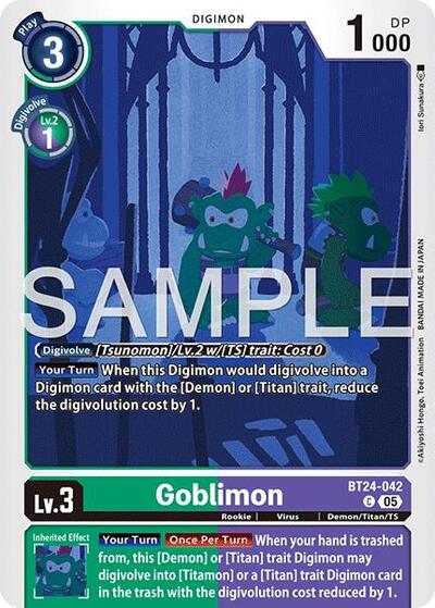 Goblimon - Time Stranger Digimon Card Game Trading Card