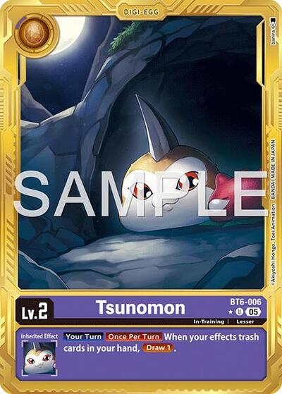 Tsunomon (Alternate Art) – BT6-006 Advanced Booster Digimon Generation Digimon Card Game Trading Card thumbnail 2