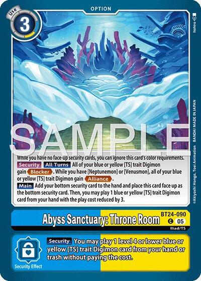 Abyss Sanctuary: Throne Room - Time Stranger Digimon Card Game Trading Card