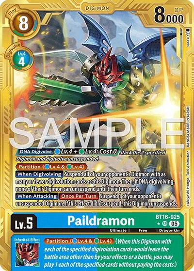 Paildramon (Alternate Art) – BT16-025 Advanced Booster Digimon Generation Digimon Card Game Trading Card thumbnail 2