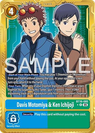 Davis Motomiya & Ken Ichijoji (Gold Border) from Advanced Booster Digimon Generation