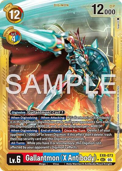 Gallantmon (X Antibody) (Gold Border) from Advanced Booster Digimon Generation