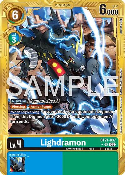 Lighdramon (Gold Border) from Advanced Booster Digimon Generation