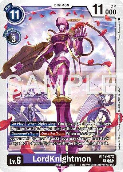 LordKnightmon - BT19-072 (Reprint) from Advanced Booster Digimon Generation