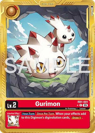 Gurimon (Gold Border) from Advanced Booster Digimon Generation