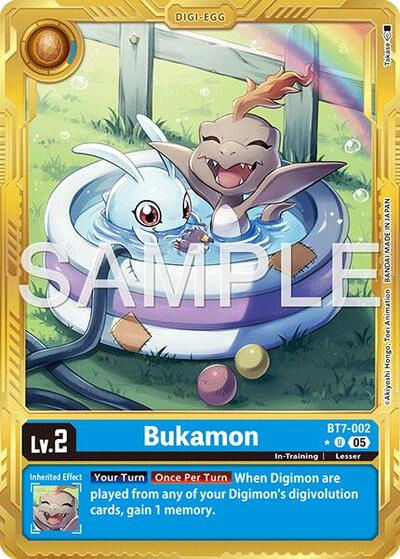 Bukamon (Gold Border) from Advanced Booster Digimon Generation