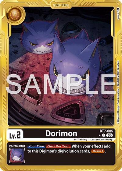Dorimon (Gold Border) from Advanced Booster Digimon Generation