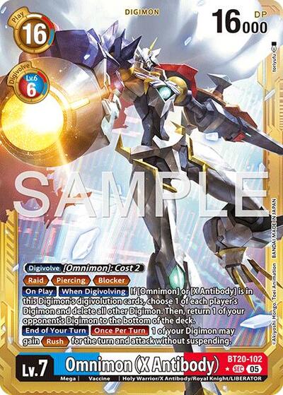 Omnimon (X Antibody) (Gold Border) from Advanced Booster Digimon Generation