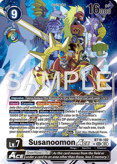 Susanoomon ACE (Alternate Art) from Advanced Booster Digimon Generation
