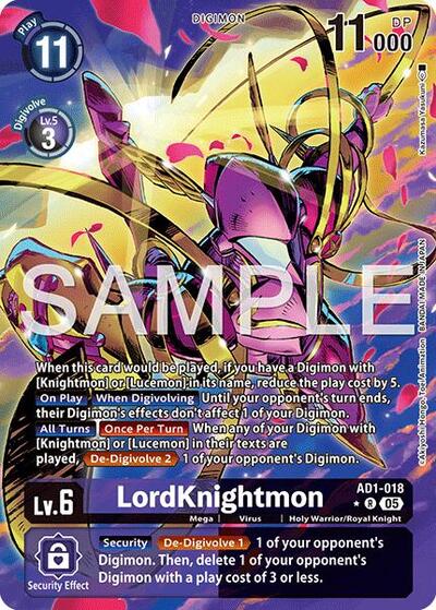 LordKnightmon - AD1-018 (Alternate Art) – AD1-018 Advanced Booster Digimon Generation Digimon Card Game Trading Card thumbnail 3
