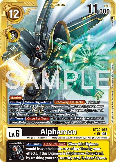 Alphamon (Gold Border) from Advanced Booster Digimon Generation