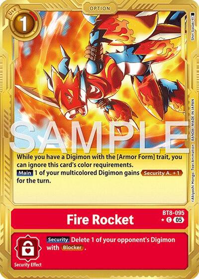 Fire Rocket (Gold Border) from Advanced Booster Digimon Generation