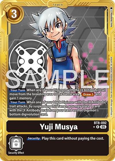 Yuji Musya (Gold Border) from Advanced Booster Digimon Generation