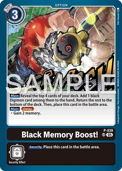 Black Memory Boost! (Reprint) - Advanced Booster Digimon Generation Digimon Card Game Trading Card