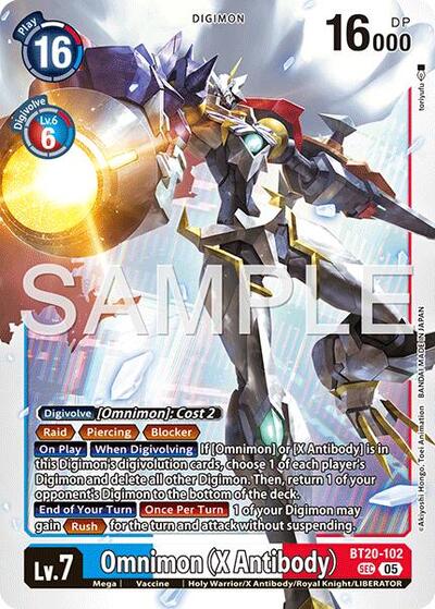 Omnimon (X Antibody) (Reprint) – BT20-102 Advanced Booster Digimon Generation Digimon Card Game Trading Card thumbnail 2