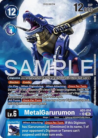 MetalGarurumon (Alternate Art) from Advanced Booster Digimon Generation