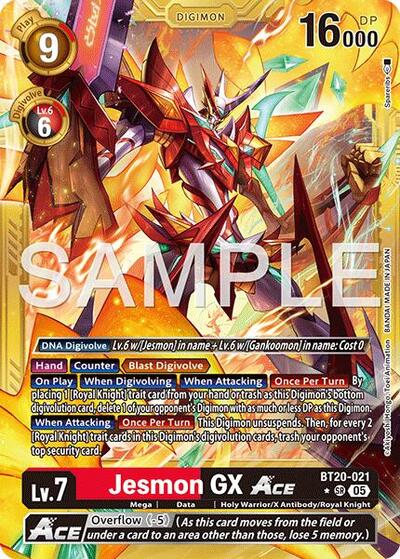 Jesmon GX ACE (Gold Border) from Advanced Booster Digimon Generation