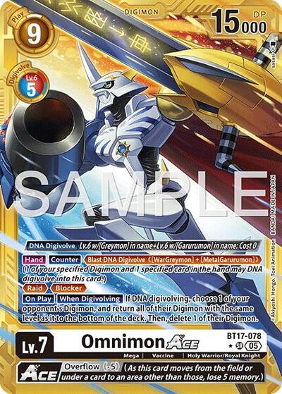 Omnimon ACE (Gold Border) from Advanced Booster Digimon Generation