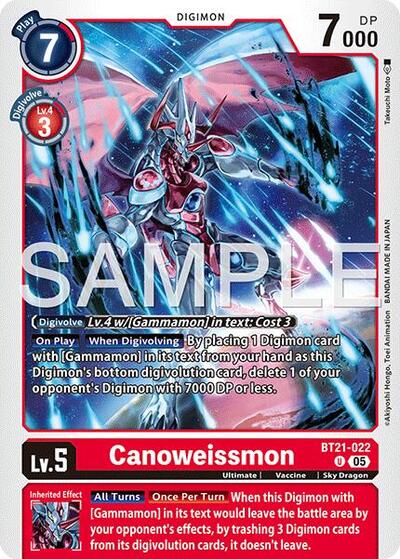 Canoweissmon (Reprint) from Advanced Booster Digimon Generation