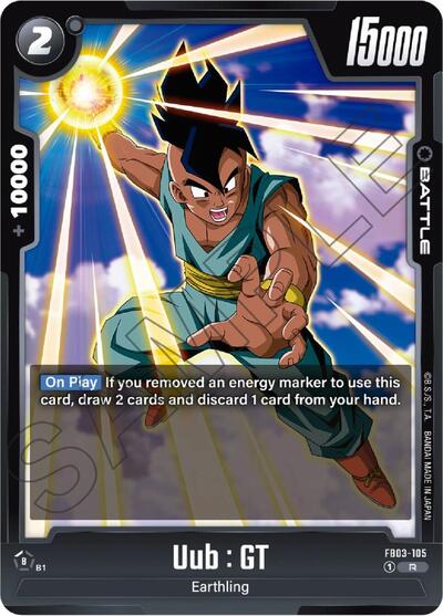 Uub : GT - Raging Roar Dragon Ball Super Fusion World Trading Card