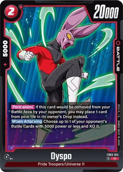 Dyspo - Raging Roar Dragon Ball Super Fusion World Trading Card