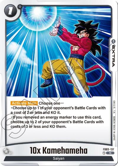 10x Kamehameha - Raging Roar Dragon Ball Super Fusion World Trading Card
