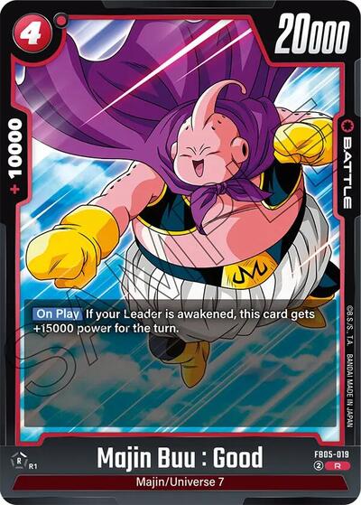 Majin Buu : Good (JP) - New Adventure Dragon Ball Super Fusion World Trading Card