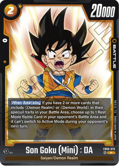 Son Goku (Mini) : DA - Rivals Clash Dragon Ball Super Fusion World Trading Card