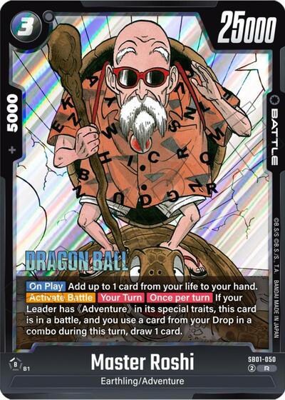 Master Roshi - Manga Booster 01 Dragon Ball Super Fusion World Trading Card