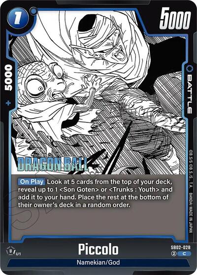 Piccolo - Manga Booster 02 Dragon Ball Super Fusion World Trading Card
