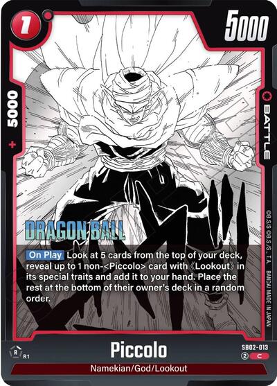 Piccolo - Manga Booster 02 Dragon Ball Super Fusion World Trading Card