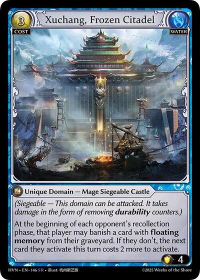 Xuchang, Frozen Citadel - Abyssal Heaven Grand Archive Trading Card