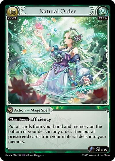 Natural Order (Foil) - Abyssal Heaven Grand Archive Trading Card