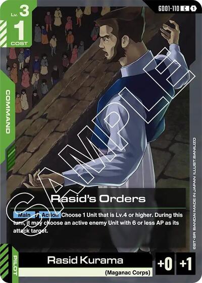 Rasid's Orders