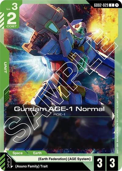 Gundam AGE-1 Normal (GD02-029) – GD02-029 Dual Impact Gundam Card Game Trading Card