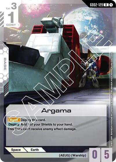 Argama – GD02-129 Dual Impact Gundam Card Game Trading Card