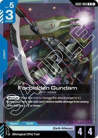 Forbidden Gundam – GD02-006 Dual Impact Gundam Card Game Trading Card