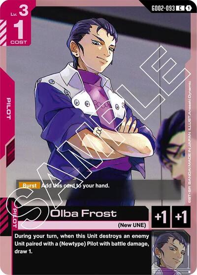 Olba Frost - Dual Impact Gundam Card Game Trading Card