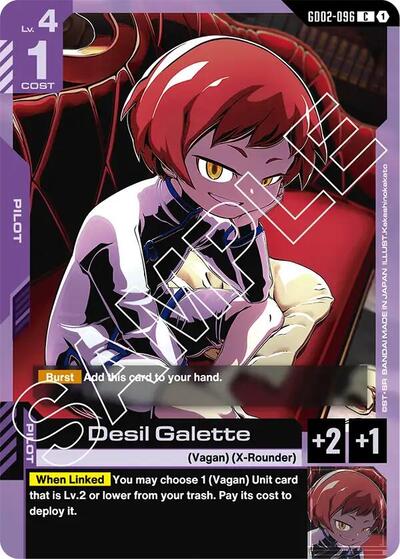 Desil Galette – GD02-096 Dual Impact Gundam Card Game Trading Card