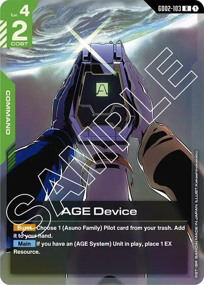 AGE Device - Dual Impact Gundam Card Game Trading Card