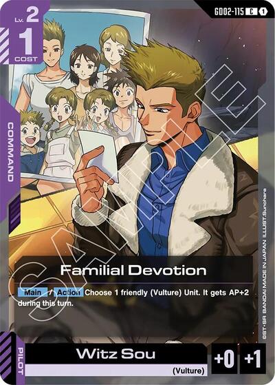 Familial Devotion - Dual Impact Gundam Card Game Trading Card
