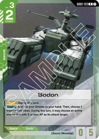 Sodon – GD02-123 Dual Impact Gundam Card Game Trading Card