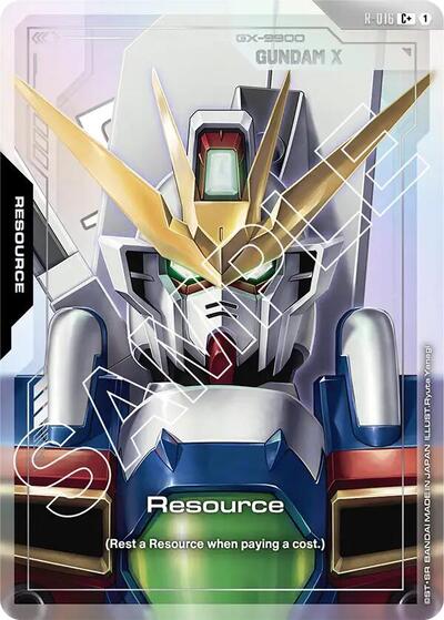 Resource (R-016) (C+) (Alternate Art) - Dual Impact Gundam Card Game Trading Card