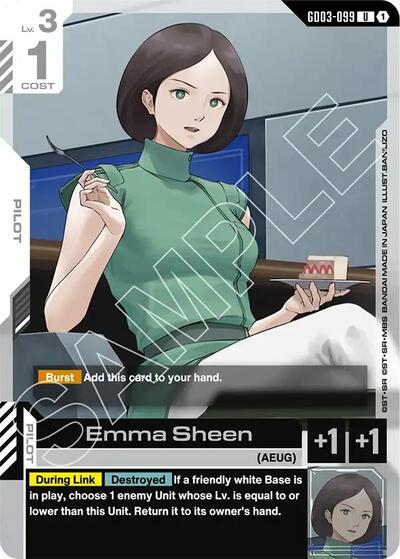 Emma Sheen - Steel Requiem Gundam Card Game Trading Card