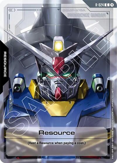 Resource (R-024) - Steel Requiem Gundam Card Game Trading Card