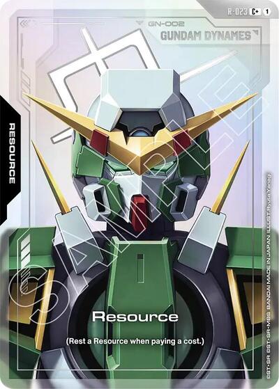 Resource (R-023) (C+) (Alternate Art) - Steel Requiem Gundam Card Game Trading Card