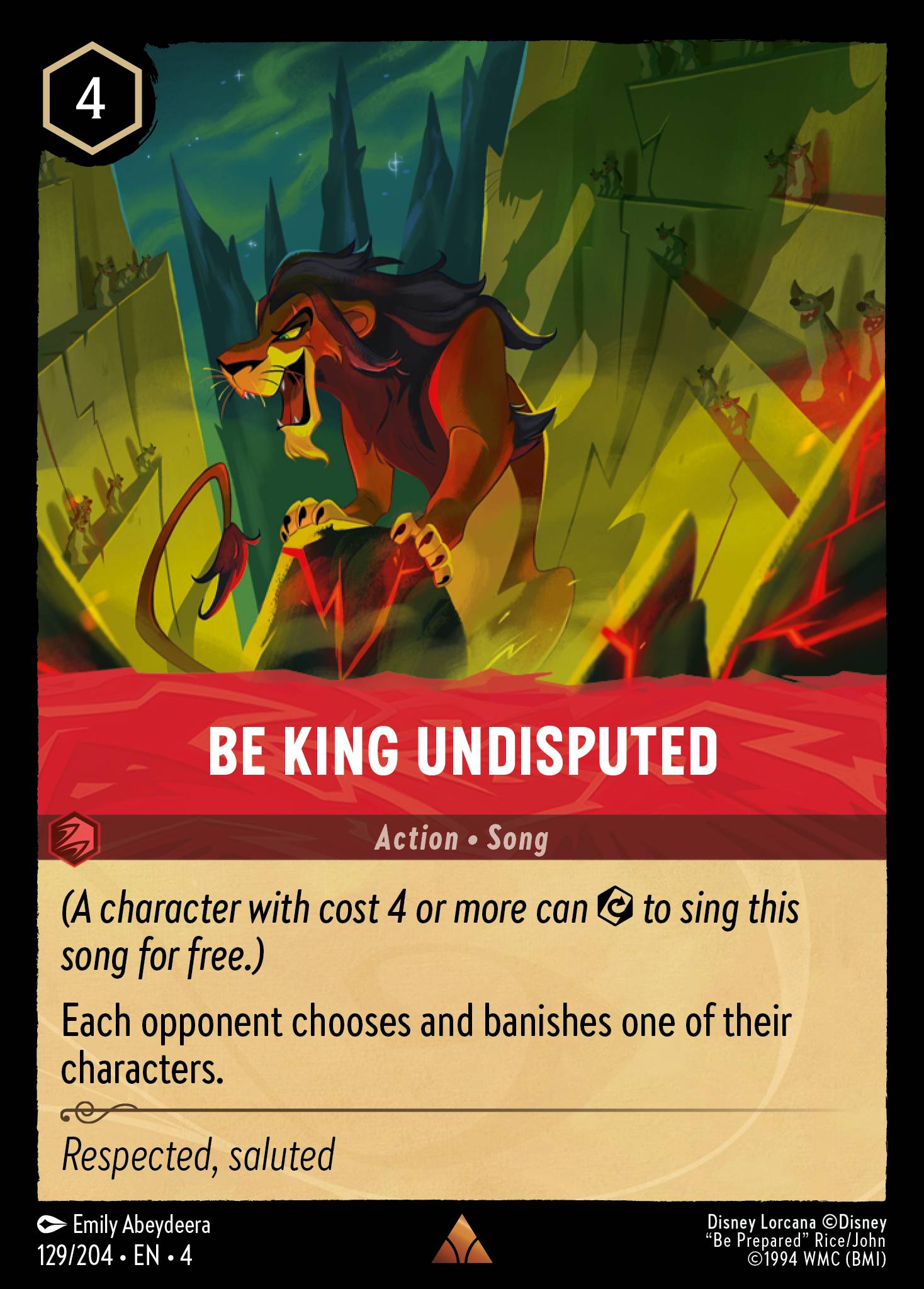 Be King Undisputed (Cold Foil)