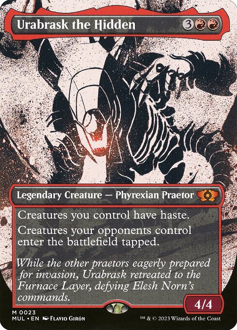 Urabrask the Hidden (Non-Foil) (Borderless) (Showcase)