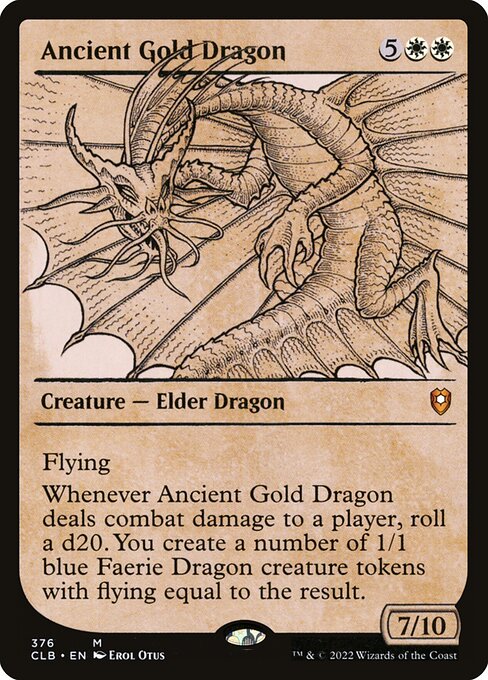 Ancient Gold Dragon (Non-Foil) (Showcase)