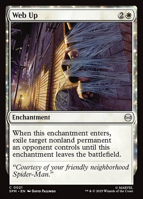Web Up (Foil) - Marvel's Spider-Man Magic The Gathering Trading Card